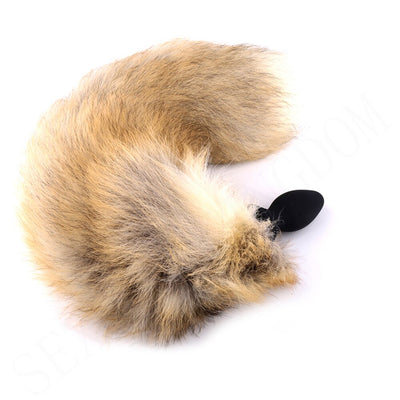 10-frequency Remote Control Anal Plug Vibrator with Fox Tail Silicone Butt Plug Adult Game Prostate Massager Sex Toy for Couples