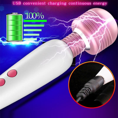 USB Dildo 12 Speed Vibrator Magic Wand Clitoris Stimulator Vagina G-Spot Massager Vibrator Sex Toys for Women Adults Masturbator