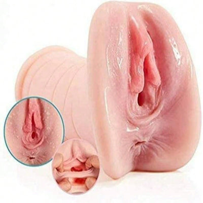 Penis Stimulation Manual Masturbation Cup Realistic Vaginal Clit Male Masturbation Fun No Vibration