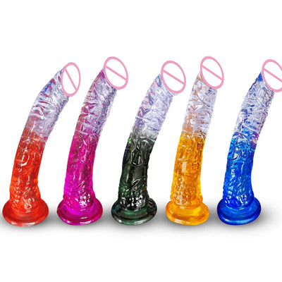 22cm Realistic Dildo Powerful Suction Cup Adult Games Huge Penis Big Dick Female Masturbation Device Erotic Sex Toys for Couple