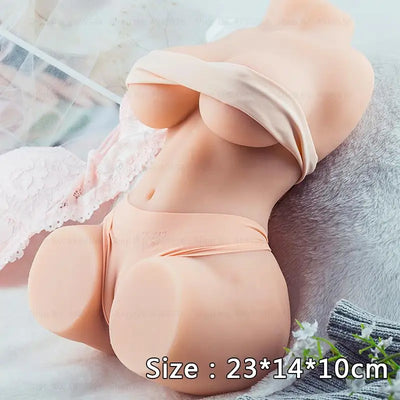 เซ็กซ์ทอยสำหรับผู้ชายขนาดจริงตุ๊กตาสำเร็จความใคร่ช่องคลอดซิลิโคนเสมือนจริงเซ็กซ์ทอยช่องก้นใหญ่ช่องสองช่อง Blowjob Pussy Pussy