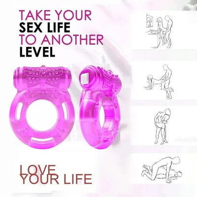 แหวนอวัยวะเพศชายที่แข็งแรงตัวสั่นเซ็กซ์ทอยกระตุ้นคลิตอไม้สำหรับผู้ชายแหวนคู่อวัยวะเพศชายเครื่องสั่นล็อคการหลั่งเร็ว