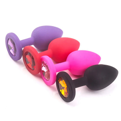 3D Fauxเพชรซิลิโคนก้นAnal Plug Masturbationคู่Flirting Sexของเล่นMasturbation TOOLของเล่นBDSM