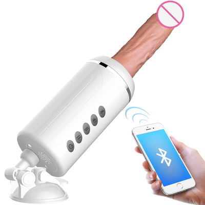 APP Sex Machine Automatical for Men Dildo for Women Vibration Telescopic Masturbation Adjustable Stretching Masturbation Machine
