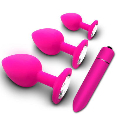 Anal Plug Butt Sex Toys for Women Men Soft Silicone Prostate Massager Mini Erotic Bullet Vibrator Anal Toys for Adults 18