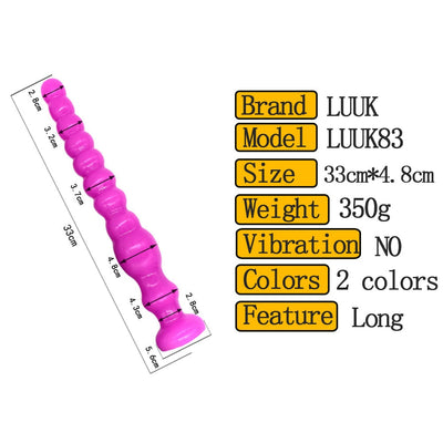 Anus Backyard Beads Anal Balls Long Anal Plug with Suction Cup Prostata Massage Butt Plug Sex Toys for Women Men Adults Products