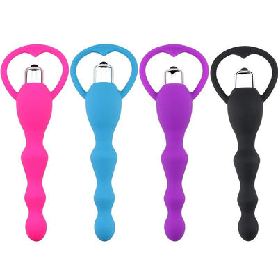 Beads Chain Anal Vibrator Sex Toy Woman Man Adult Game Gay Lesbian Erotic Jelly Butt Plug G-Spot Prostate Massager for Love