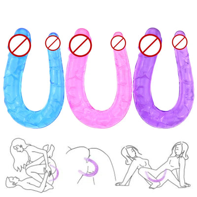 Dildo เพศของเล่นสำหรับหญิงช่องคลอดและ Anus สมจริง Penis Masturbators สำหรับผู้หญิง2คู่ Dildos ของเล่นสำหรับผู้ใหญ่สำหรับสตรี