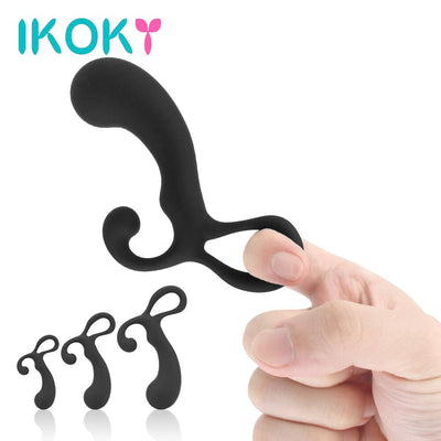IKOKY Anal Plug Training Set Butt Plugs 3 Size Mini Dildo Prostate Massager Sex Toys for Woman Male Beginner Silicone Sex Shop