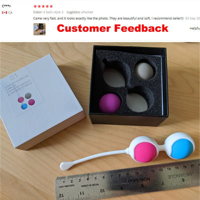 Kegel Exerciser Vaginal Balls Sex Toys for Women Silicone Geisha Ben Wa Ball Vaginal Tightening Kegel Exercitador Muscles Dumbbe