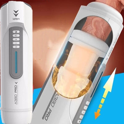 Leten A380  Piston Automatic Telescopic Masturbator Heating Vagina Thrusting Moaning Male Masturbation Machine Sex Toys for Men