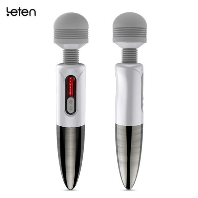 Leten Lightning Huge Head Vibrator for Female Masturbation, AV Magic Wand Massager Nipple Clitoris Stimulator Sex Toys for Woman