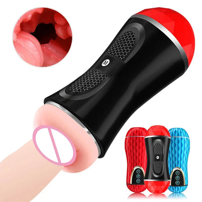 Male Masturbator Cup Artificial Vaginal Sex Toys for Men Realistic Pussy Glans Sucking Penis Pump Sexy Adult Erotic Products 18