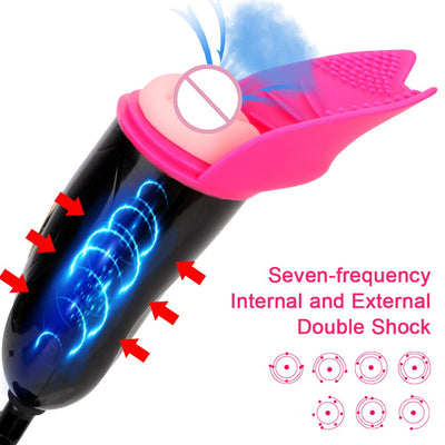 Male Masturbator Cup Soft Pussy Sex Toys for Men  Voice Interaction Real Vagina Automatic Sucking Sex Products with Suction Cup