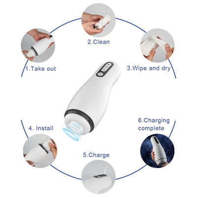 Male Masturbators Voice Vacuum Aircraft Cup Automatic Sucking Vibrators Masturbation Cup Oral Sucking Sex Toys Adult Products