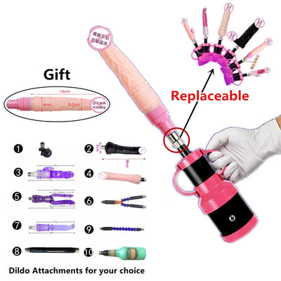 Male Sex Machine Multi-Speed Adjustable Angle Portable Powerful Dildo Vibrator Female Insert Masturbation Gun Adult Sex Toys