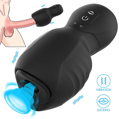 Masturbation Sex Toys Waterproof Automatic Male Masturbator Cup Vibrators Realistic Tongue and Mouth Vagina Endurance Exercise