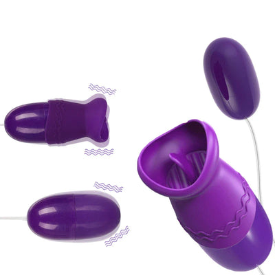 Multi-Speed ลิ้นช่องปาก Licking Vibrator USB ไข่สั่น G-Spot ช่องคลอดนวด Clitoris Stimulator เซ็กส์ทอยสำหรับผู้หญิง Sex Shop
