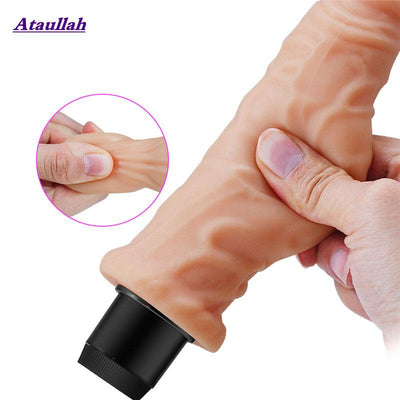 Realistic Big Dildo Vibrator Artificial Penis Dildos for Women Erotic Adults Sex Toys Massager Soft Female Masturbator ST282