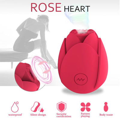 Rose Tongue Lick Sucking Vibrator for Women Intimate Goods Nipple Sucker Oral Licking G-Spot Clitoris Stimulation Adult Sex Toys