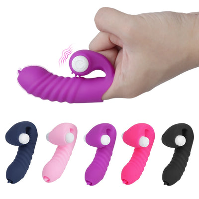 Strapon Finger Sleeve Vibrators for Women Clitoris Stimulator Vaginal Licks Anal Plug Female Masturbator Sex Toys Couples Erotic