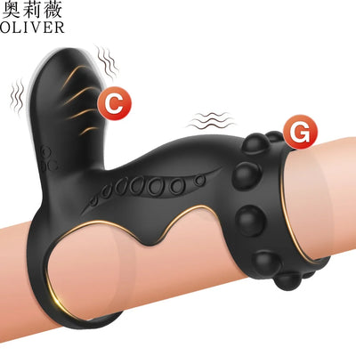 Vibrating Cock Ring Penis Ring 10 Modes Clitoral G Spot Stimulation Vibrator Delayed Ejaculation Penis Ring Sex Toys for Men 18+