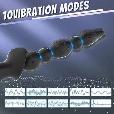 ลูกปัดสั่น Butt Plugs Anal Vibrator สําหรับผู้ชายยาวการสําเร็จความใคร่ผู้หญิงช่องคลอดนวด Clitoris Stimulator เพศของเล่นสําหรับคู่