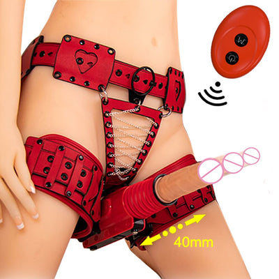 Sex Machine Automatical for Lesbian Dildo for Women Vibration Telescopic Masturbation Adjustable Stretching Masturbation Machine