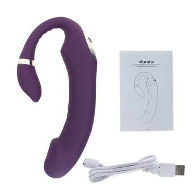 Sexo Vibrador G-spot Simular Macio Duplo-cabe?a Vibrar Brinquedos Sexuais Para Mulher Clit¡§?ris Massageador Recarreg¡§¡ével C-forma Para Divers?o Casal