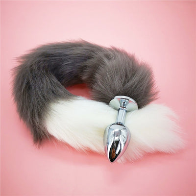 Soft Anal Plug Faux Fox Tail Cosplay Butt Plug Anal Sex Tail Stainless Smooth Steel Butt Plug Anal Sex Toys for Woman Couples