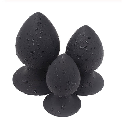 Squeezable Huge Butt Plug with Sucker Silicone Soft Anal Plug Speculum Anus Heavy Prostate Massager Anal Sex Toys for Women Men