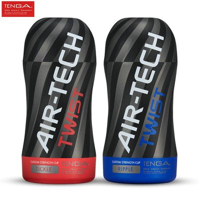TENGA AIR-TECH TWIST Male Masturbator Cup Spiral Tube Vaginal Pocket Pussy Airplane Cup Adult Sex Toys for Men Exercise Device
