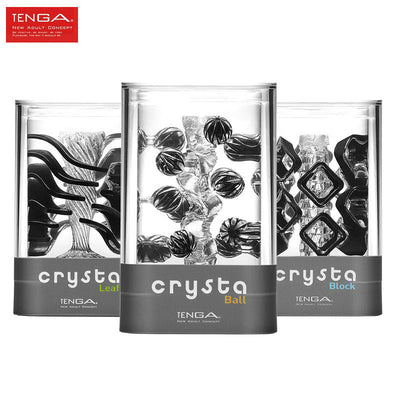 TENGA Crysta Masturbator Cup Pocket Pussy Oral 3DArtificial Realistic Vagina Transparent Male Sex Toys for Men Ejaculation Delay