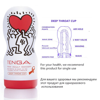 TENGA Male Masturbator Cup KHC-101 Deep Throat Japan Original Adult Endurance Exercise Vacuum Pocket Pussy for Men Sex Toys