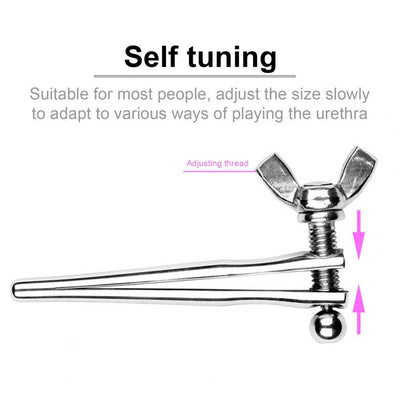 Urethral Tube Rod Free Adjustment  Stainless Steel Penis Plug Male Sex Catheter Sex Toys for Men Masturbators