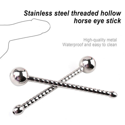 Urine Plugging Rod Metal Horse Eye Expander Stainless Steel Appliance Masturbation Toy Urethral Bead Pagoda Horse Eye Stick Male