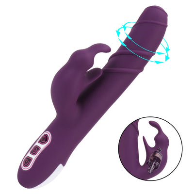 Vaginal Clitoral Stimulator G Spot Dildo Vibrator Adult Products Dual Motor Sex Toys for Women Rotating Rabbit Vibrator Wand