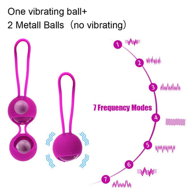 Vaginal Tighten Exercise Kegel Ball Vibrator 7 Frequency Remote Control Sex Toys for Women Ben Wa Ball Vibrating Egg