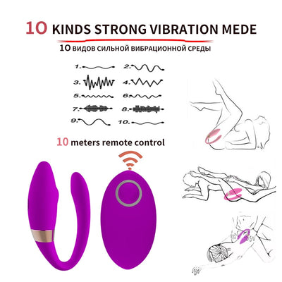 G Spot Vibrator Wireless Remote Control Clitoris Stimulator Wearable Panties Dildo 10 Speed Vibrating Egg Sex Toys for Women