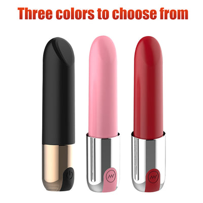 Portable Bullet Vibrators Sex Toys for Women 10-Speed USB Charging Clitoris Massager Climax Stimulator Dildo Vibrator for Women
