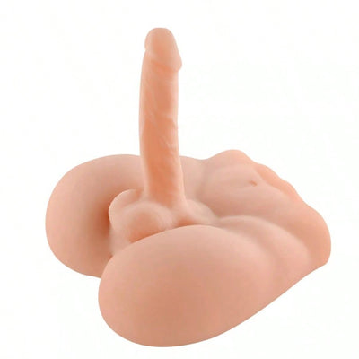 6.8lb Lifelike Torso Male Sex Doll with Flexible Dildo Realistic Sex Huge Cock Tight Anus Depth 6.3inch, Men Sex Dolls for Women Masturbation, Unisex Masturbator Sex Toy for Men Women Gay Couple