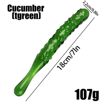 1pc/Glass Transparent Butt Plug, Crystal Dildo, Adult Sex Toys for Men and Women, Small Butt Plug for Women, Anal Sex Toys, Adult Products, Small Sex Toys for Women - Fruit Butt Plug and Transparent Dildo