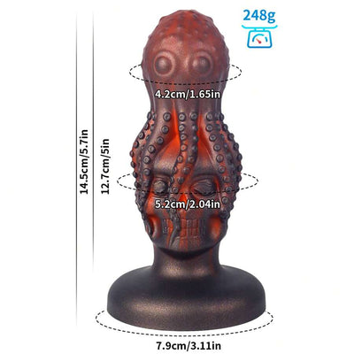 Anal Dildo Thick Anal Plug with Suction Cup, Soft Silicone Octopus Anal Sex Toys Big Anal Trainer Toys Dildo Anal for Women and Men