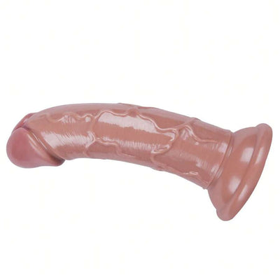 Portable Soft Realistic Dildo, Anal Dildo with Strong Suction Cup for Hands-, Soft Material Adult Sex Toys for Beginner, Couple, Gays and Women (Blue)