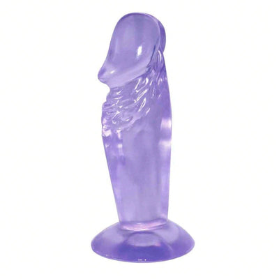 Small Butt Plug Anal Dlido, 4.3in Soft Anal Plug & Realistic G-Spot Dildo Adult Butt Plug Sex Toys for Men, Women, Training, Beginner and Couple, Adult Sex Toy & Games (Blue)