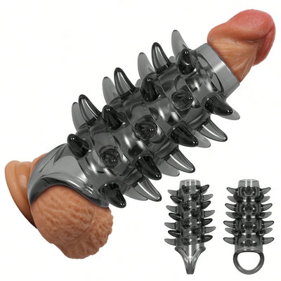 WOSE 1pc Adult Sex Toys Penis Sleeve,Reusable Penis Cock Ring,Soft Elastic Male Penis Sleeve ,Penis Lock Ring,Adult Sex Toys for Men Couples Women Lesbian,Sex Tools,Tool Sex,Couples Lovers Flirting Props,Adult Products,Sex Products,Christmas Halloween Bir