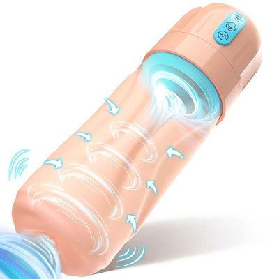 Automatic Male Masturbators - Sex Toys Men Stroker Pocket Pussy Penis Pump with 5 Sucking 10 Vibrating Hands Free Male Masturbators Cup Realistic Vagina Adult Sex Toys for Men Masturbation Machine