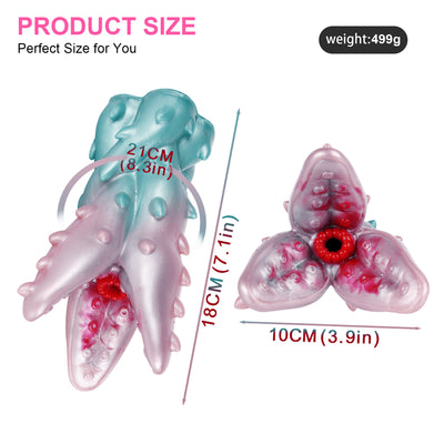 Monster Male Masturbator Silicone Masturbator Cup Funny Toy Colorful Adult Sex Toy, Realistic Masturbator Sleeve Reusable Pocket Monster Adult Toy for Men (G6183)