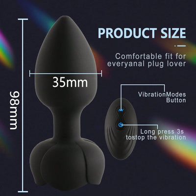 Remote Control Anal Butt Plug LED Light Up Dildo Vibrator Vagina Stimulator G-Spot Prostate Massager Sex Toys for Women