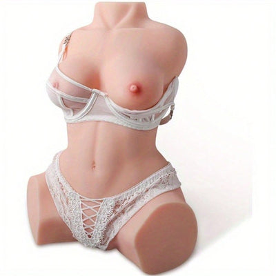 Lifelike Sex Dolls Male Masturbator - Sex Toys for Men Sex Torso with Big Breasts & Butt Sex Toy Pocket Pussy for Men with Tight Vaginal Anal Texture Male Stroker, Adult Toys & Games 2.2LB